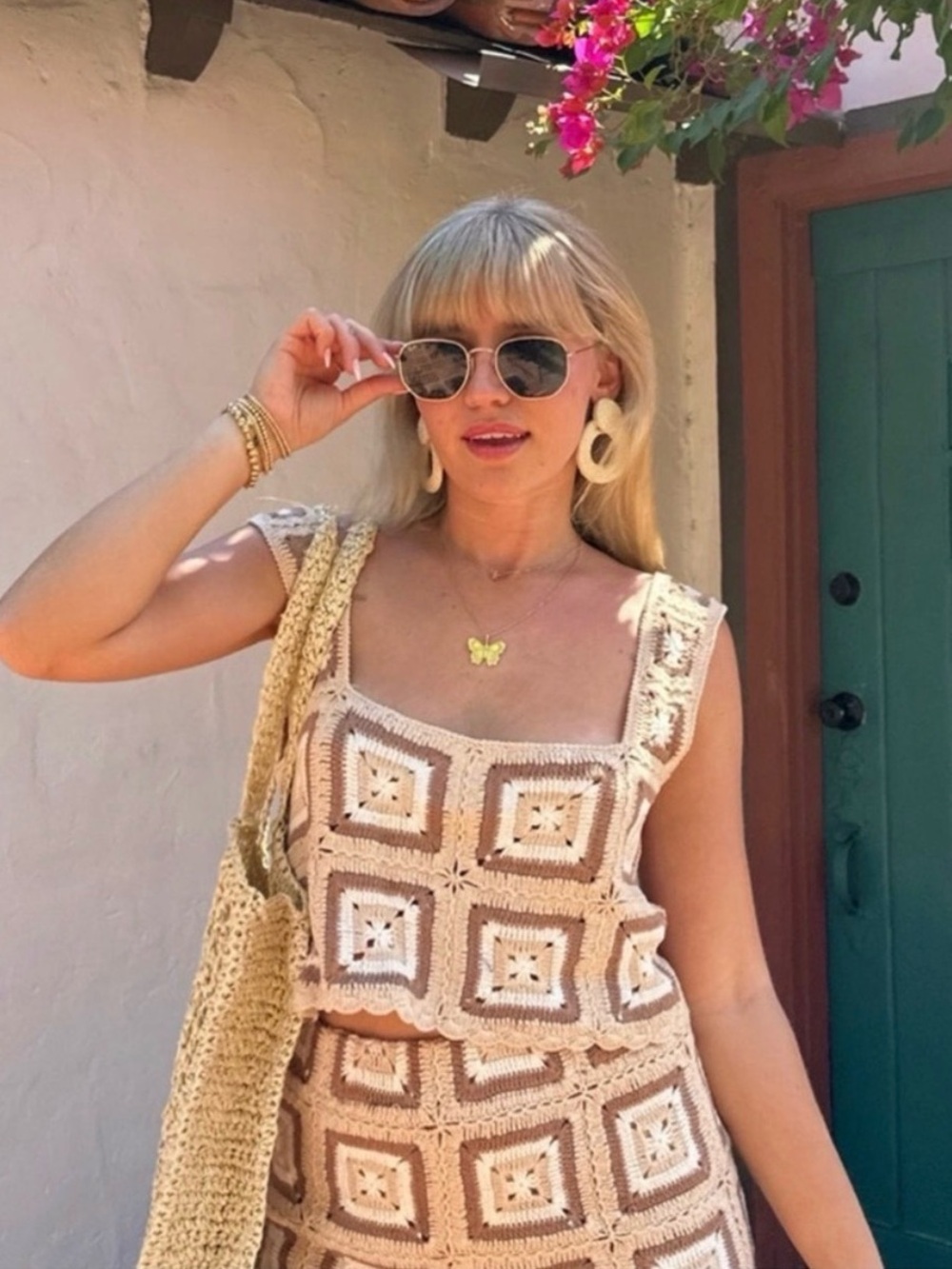 Show Me Your Mumu Crochet Granny-Style Virgo Tank & Pisces Skirt Set